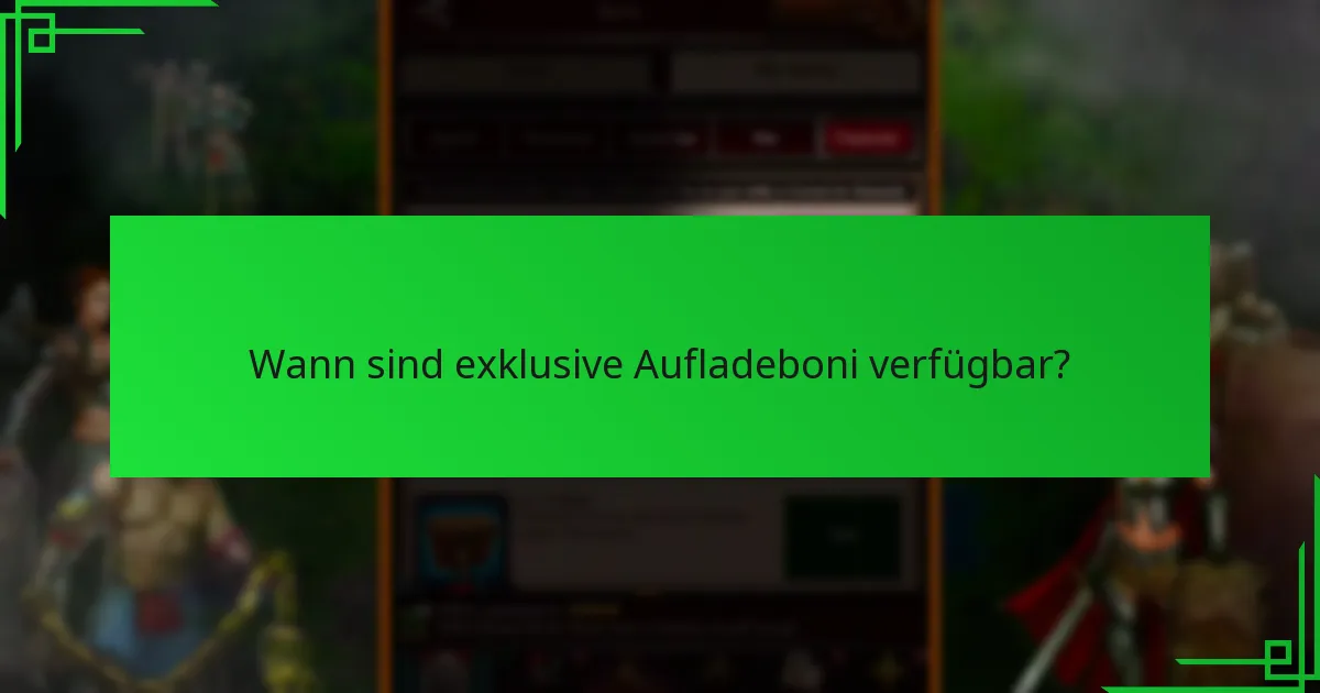 Wie können Spieler auf exklusive Aufladeboni zugreifen?