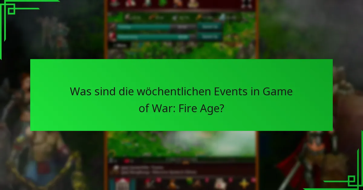 Wie kann ich effektiv an wöchentlichen Events teilnehmen?