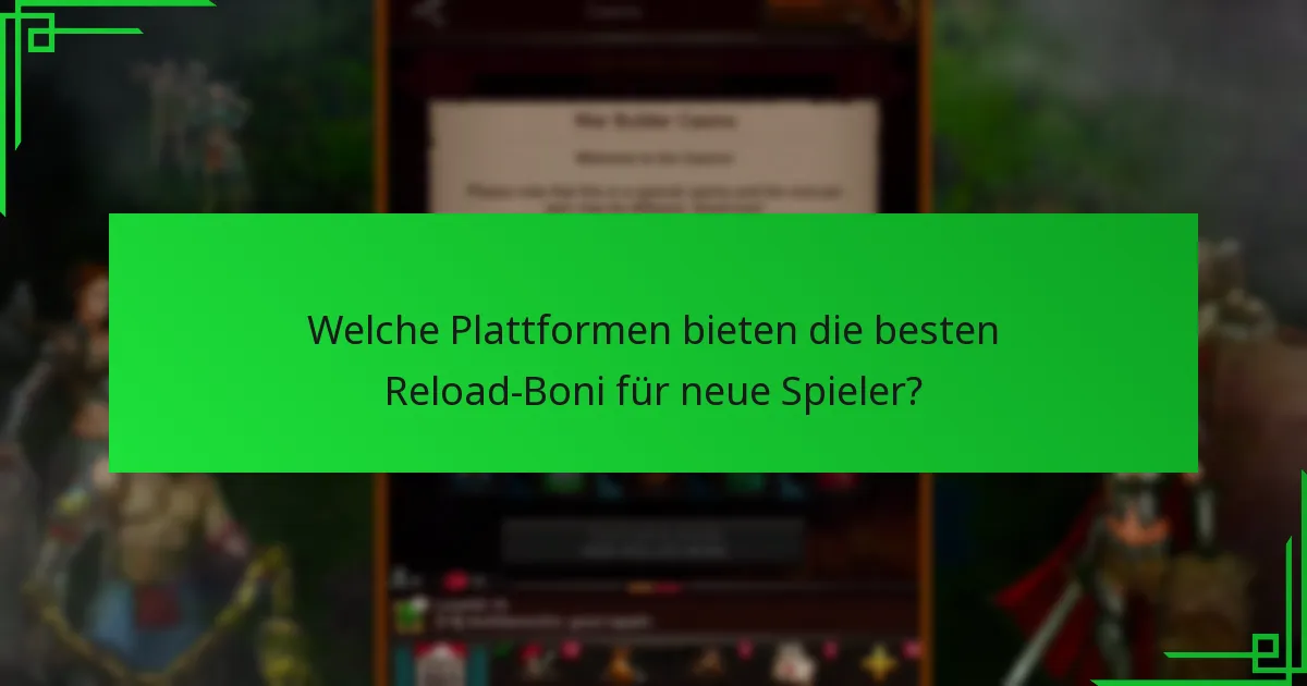 Was sind die Bedingungen und Konditionen von Reload-Boni?